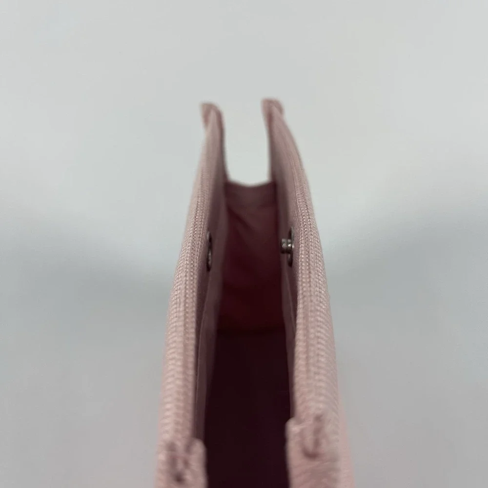 Dior Beauté Cosmetic Makeup Bag Pouch Pink Mesh Designer Luxury Pastel